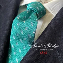 BROOKS BROTHERS / シルク ジャカード  小紋柄 ネクタイのサムネイル