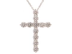 TIFFANY＆CO ティファニー ラージクロス ネックレス PT950 プラチナ