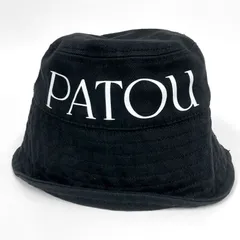 【中古】PATOU パトゥ バケットハット 22SA2-AC027-76 ブラック XS~S コットン レディース 帽子 ブルガリア製のサムネイル