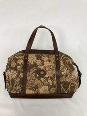 美品 KENZO ケンゾー 花柄 本革 レザー ボストンバッグ ヴィンテージ