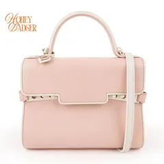 【美品】デルヴォー DELVAUX タンペート ミニ カーフレザー 2WAY ハンドバッグ ライトピンクのサムネイル