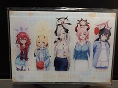 아크릴 패널 [블루 아카이브×ROUND1] 5명 집합 일로하 이부키 마코토 사츠키 치아키