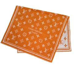 LOUIS VUITTON ルイ・ヴィトン ドラ ドゥ バン・モノグラム・クラシック ビーチタオル ブランケット タオル R96539 レディース コットン オレンジ 中古のサムネイル