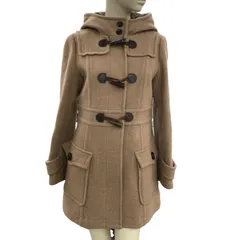 199990 現状品 BURBERRY BLUE LABEL バーバリーブルーレーベル ダッフルコート ノバチェック 38 ブラウン系のサムネイル