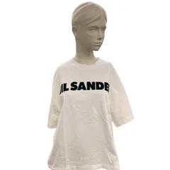 186005 現状品 JIL SANDER ジルサンダー ロゴTシャツ JSCU707050  S ホワイト レディースのサムネイル
