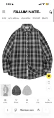 フィルミネイト CHECK シャツ ブラックのサムネイル