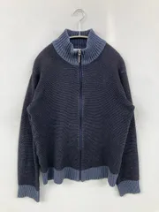 GRAND PHASE ニット/セーター L ネイビー ニット 無地 ミドル丈 長袖 タートルネック/ハイネック メンズのサムネイル