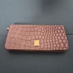 1metre carreピンク クロコダイル型押し 長財布 - メルカリ