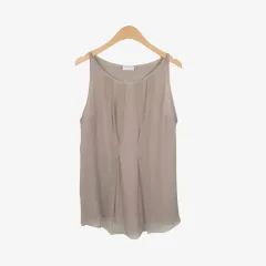 55-66 ブルネロ クチネリ ノースリーブ シルク ブラウス (made in iのサムネイル