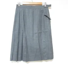 美品 Aquascutum アクアスキュータム プリーツスカート グレー レディース 古着 中古 USEDのサムネイル