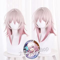 붕괴 스타 레일 3월인가 가발 코스프레 액세서리 가발&의상 세트 추가 구입 가능 코스튬 cosplay 연출복 무대장 쿠