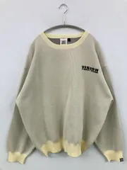 VISION STREET WEAR ヴィジョンストリートウェア ニット/セーター L アイボリー バックプリント ワンポイント ブランドロゴ ミドル丈 長袖 クルーネック(丸首) メンズ レディースのサムネイル