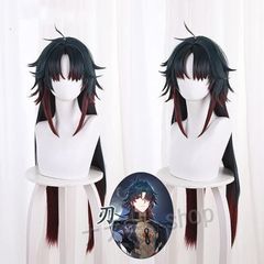 붕괴 스타 레일 칼날 가발 코스프레 액세서리 가발 & 의상 세트 추가 구입 가능 코스튬 cosplay 연출복 무대장 크리스마스
