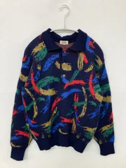 HARDY AMIES ハーディエイミス ニット/セーター S ネイビー ウール・ニット その他総柄 長袖 クルーネック(丸首) ミドル丈 メンズのサムネイル