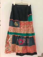 美品 ムチャチャ 刺繍入りデニムスカート 子供服 Lサイズ - メルカリ