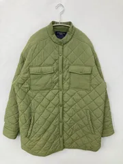 HONEYSUCKLE ROSE ハニーサックルローズ ブルゾン M カーキ ナイロン 無地 キルティング ミドル丈 フードなし ボタン留め レディースのサムネイル