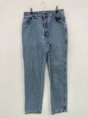 HARLEY-DAVIDSON ハーレーダビッドソン デニムパンツ 10/R ブルー フルレングス 無地 ワンポイント ブランドロゴ スタンダード テーパード レギュラー ヴィンテージ レディースのサムネイル