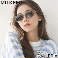 ミルクフェド サングラス レディース 女性 MILKFED. ブランド スクエア おしゃれ 運転 車 軽量 軽い ロゴ カジュアル クリア UVカット 紫外線カット UV LOGO SQUARE SUNGLASSES 103261054009 GREYのサムネイル