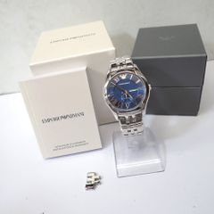 未使用EMPORIO ARMANI AR-11065メンズ腕時計ブルー文字盤 - メルカリ