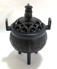 未使用品 】 三本足香炉／獅子蓋／真鍮製／高さ13㎝ - メルカリ