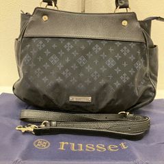 russet ラシット ウエストバッグ ボディバッグ ブラック&ネイビー 極美