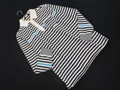 Munsingwear マンシングウェア ボーダー 長袖 ポロシャツ sizeL/白ｘ紺 ■◇ メンズのサムネイル