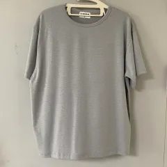 新品/在庫整理 無地 ルーズフィット 半袖T (グレー)のサムネイル