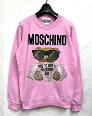 MOSCHINO クロップド スウェット テディベア ピンク - メルカリ