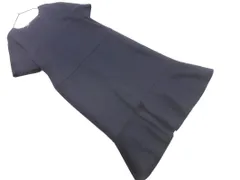 Paul Smith ポールスミス 大きいサイズ 裾フレア ワンピース size42L/紺 ■◆ レディースのサムネイル