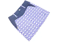 FILA フィラ GOLF ゴルフ 裏起毛 総柄 スカート sizeS/白ｘ青 ◇■ レディースのサムネイル