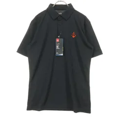 未使用 UNDER ARMOUR アンダーアーマー 宇宙戦艦ヤマト コラボ ワンポイント 半袖 ポロシャツ MD ブラック 外袋付属 メンズ 古着のサムネイル