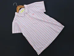 VIVA HEART ビバハート ゴルフ 大きいサイズ ストライプ ポロシャツ size42/白ｘピンク ■◆ レディースのサムネイル