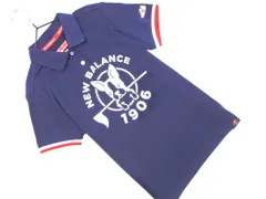 New Balance ニューバランス ゴルフ ロゴ プリント 半袖 ポロシャツ size0/紺 ■◆ レディースのサムネイル