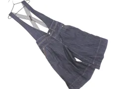 BEAMS BOY ビームスボーイ サスペンダー付き キュロット デニムパンツ size0/紺 ■■ レディースのサムネイル