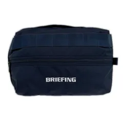中古 ブリーフィング BRIEFING シューズケース ネイビー シューズバッグ ロゴ刺繍 ファスナー開閉のサムネイル