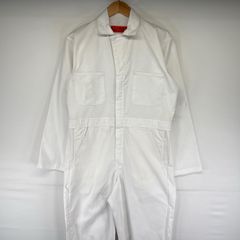 メキシコ製レッドキャップREDKAP古着ツナギ44　オールインワンジャンプスーツ 希少/中古】REDKAP ツナギ 白 38RG レッドキャップ オールインワン