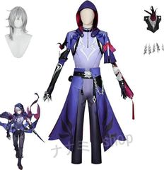 붕괴 스타 레일 모세 그림자 호위 코스프레 의상 가발 3D 액세서리 cosplay 의상 코스프레 게임 이벤드 변장 학원