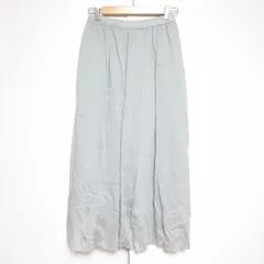 良品 24SS PARIGOT パリゴ リネンブレンド ギャザースカート Fサイズ グレー レディース 古着 中古 USEDのサムネイル