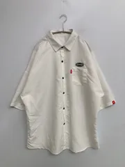 Anchor Smith アンカースミス シャツ/ブラウス L ホワイト 無地 ワンポイント ブランドロゴ ミドル丈 レギュラーカラー 半袖 メンズのサムネイル