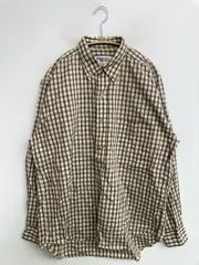 SIERRA DESIGNS シエラデザインズ シャツ/ブラウス MEDIUM ベージュ コットン チェック柄 ミドル丈 長袖 ボタンダウン メンズのサムネイル