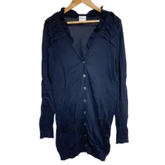 良品 RED VALENTINO レッドヴァレンティノ ロングニット カーディガン S ネイビー レディース 古着 中古 USEDのサムネイル