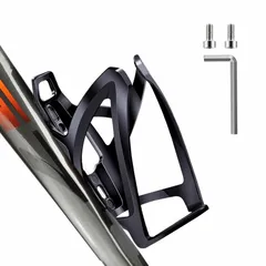新品 FineGood 自転車 ボトルケージ バイク ドリンクホルダー 超軽量 伸縮性がよく 使用便利 取付簡単 取り付け工具付き 屋外サイクリング 用 (ブラック1個入)のサムネイル