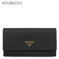 プラダ PRADA ショルダーバッグ サフィアーノ ミニ バッグ レザー ブラック ゴールド金具 黒 トライアングルロゴ  1NF059 【箱】【中古】