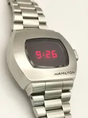 超美品 HAMILTON ハミルトン H524140 PSR パルサー 赤 デジタル 箱保付き 腕時計のサムネイル
