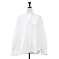 MACPHEE マカフィー ブラウス ホワイト 白 サイズ:36(9号) | 25秋冬 コットン オックスフォード タイ付きブラウス / シャツ 長袖 タック リボン | トップス【レディース】【中古】のサムネイル
