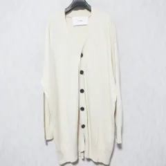 美品 ADAWAS アダワス コットンリネン Vネック ロング ニット カーディガン ADWS-010-16 FREE ライトベージュ レディース 古着 中古 USEDのサムネイル
