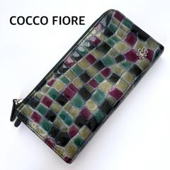 新品未使用コッコフィオーレ COCCO FIORE 長財布 クロコ型押し 箱付き