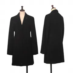 コムデギャルソンCOMME des GARCONS ウールモッサフックチェスターコート 黒Sのサムネイル