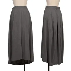 ヨウジヤマモト ファムYohji Yamamoto FEMME レーヨン混ストレッチピンストライプスカート グレーSのサムネイル