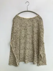 MUHET ミュエ ニット/セーター FREE ベージュ ニット 無地 ミドル丈 長袖 ボートネック レディースのサムネイル